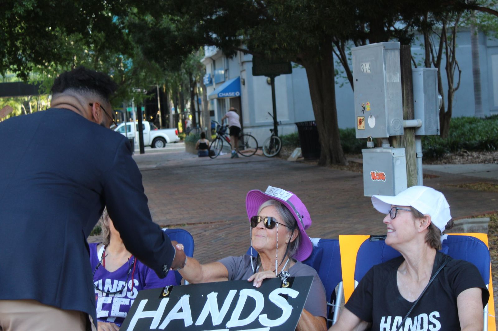 Alan Henderson attending a Tampa community gathering